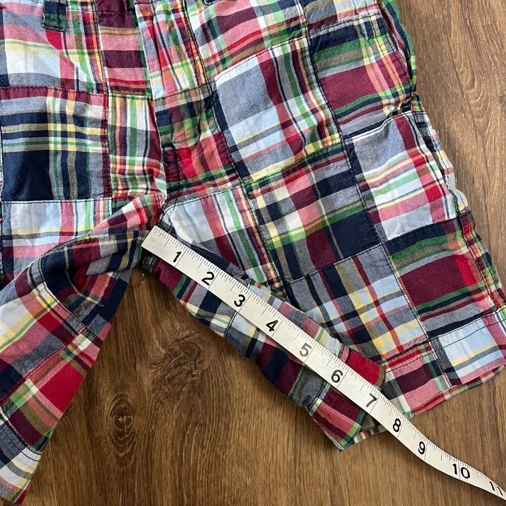 Talbots Kids Madras Patchwork Summer Shorts Sz 5